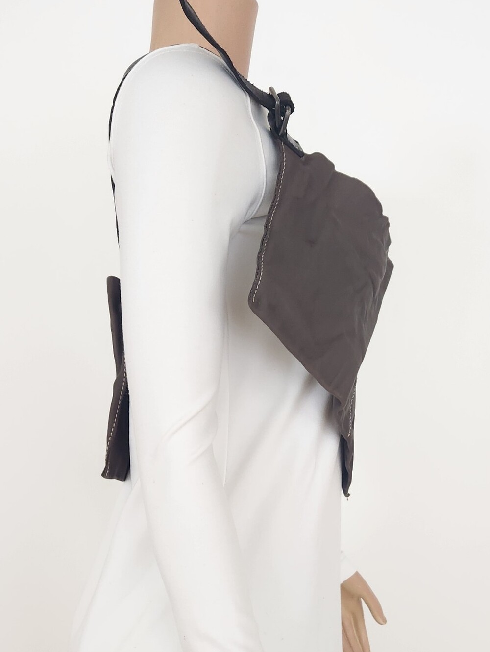 UMA WANG Brown Leather Bum Bag - Picture 3 of 11